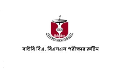 বাউবি বিএ, বিএসএস পরীক্ষার রুটিন